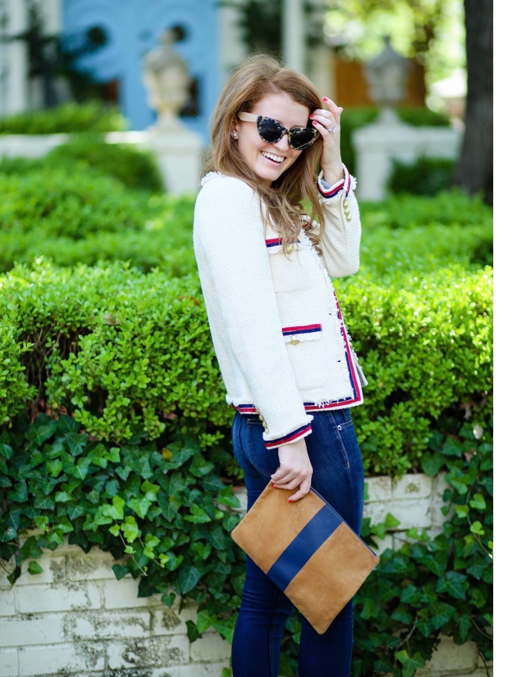 J.crew Fringy Tweed Jacket lady Blazer 00 - Picture 3 of 8